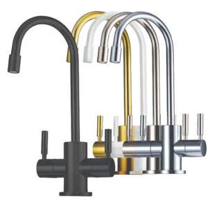 ברז מים מודרני - 2 ידיות חם/קר למחמם ומקרר מים מתחת לכיור MADE IN TAIWAN